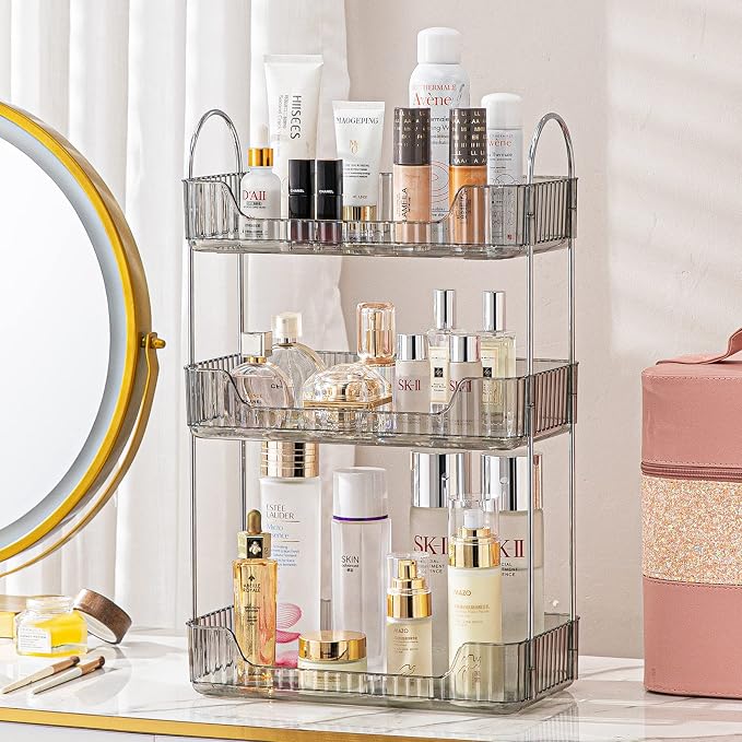 shuang qing 3 Tier Bathroom Counter Organizer Countertop Storage, Cosmetics - Image 2