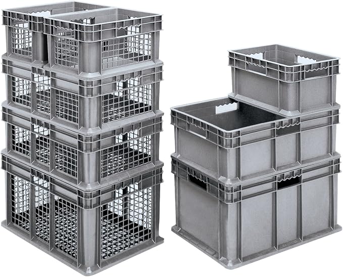 Akro-Mils 37686 Plastic Straight Wall Container Tote - Image 2