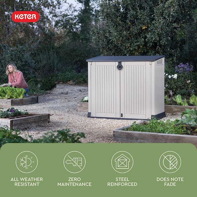 Keter Store-It-Out MIDI Outdoor Resin Storage Shed – Weather-Resistant - Image 5