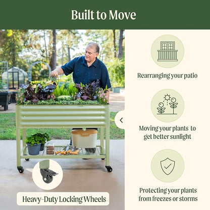 Rolling Elevated Raised Garden Bed-V Series, 700 Lbs Weight Capacity, Outdoor - Image 5