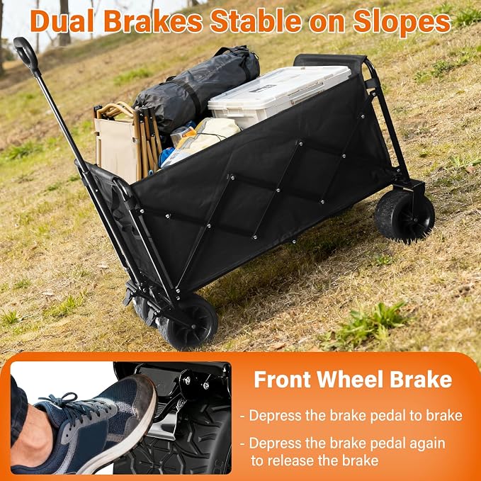 Extra-Large Heavy-Duty Wagons carts Foldable - Image 4
