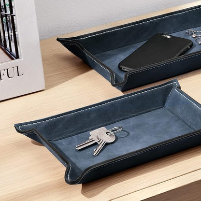 Navaris 2 x Empty Tray for Keys, Mobile Phones, Jewellery – Entrance Table for - Image 4
