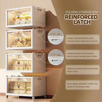 416 QT / 104 Gal Stackable Collapsible Storage Bins - Image 4