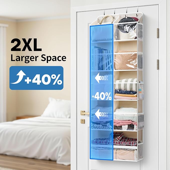 JARLINK Over the Door Organizer, Extra Large Storage - Image 3