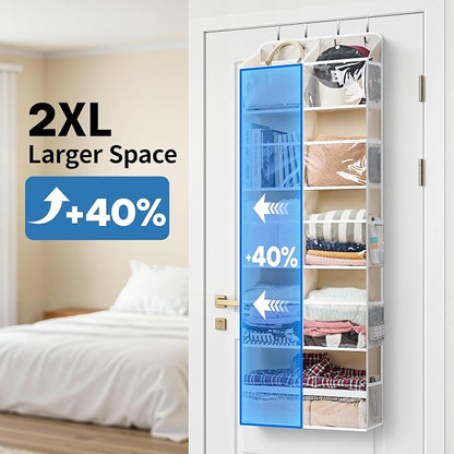 JARLINK Over the Door Organizer, Extra Large Storage - Image 3