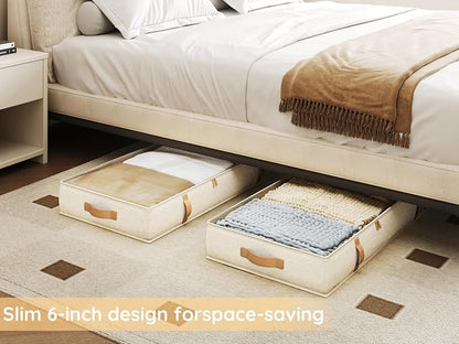 Vailando Storage Containers, 6 Inches Tall 60L Underbed Storage Bins - Image 2