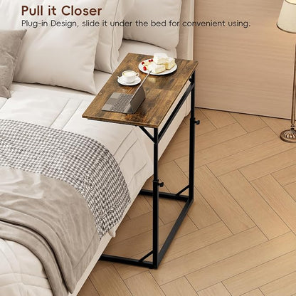 Vagusicc C Shaped End Table, Tall Side Table - Image 8