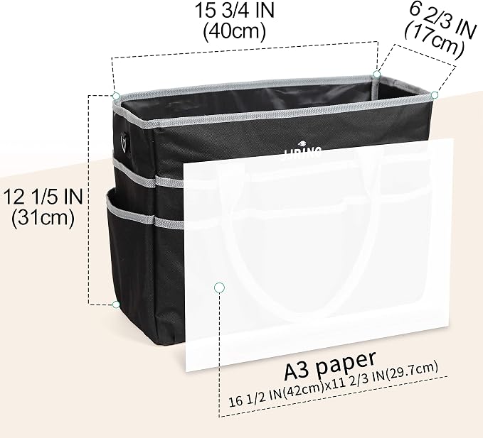 JJRING Large Multi-Functional Carrying Bag, 600D Nylon Artist Tote Bag - Image 2