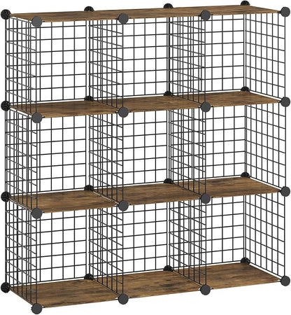 HOOBRO Wire Cube Storage Organizer, 6-Cube Metal Storage Shelves, Modular by HOOBRO
