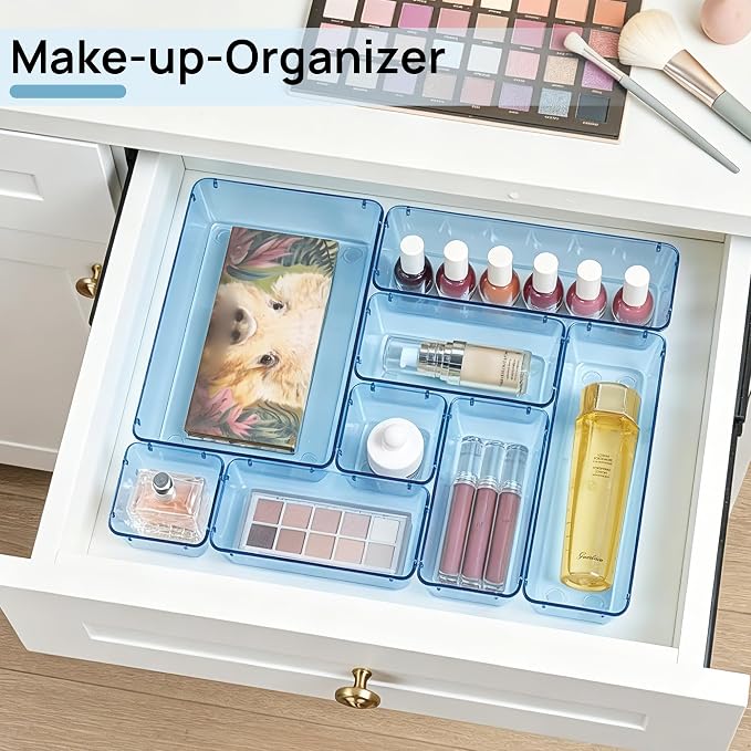 Vtopmart 25 PCS Plastic Drawer Organizers Set, 4-Size Versatile Bathroom and - Image 4