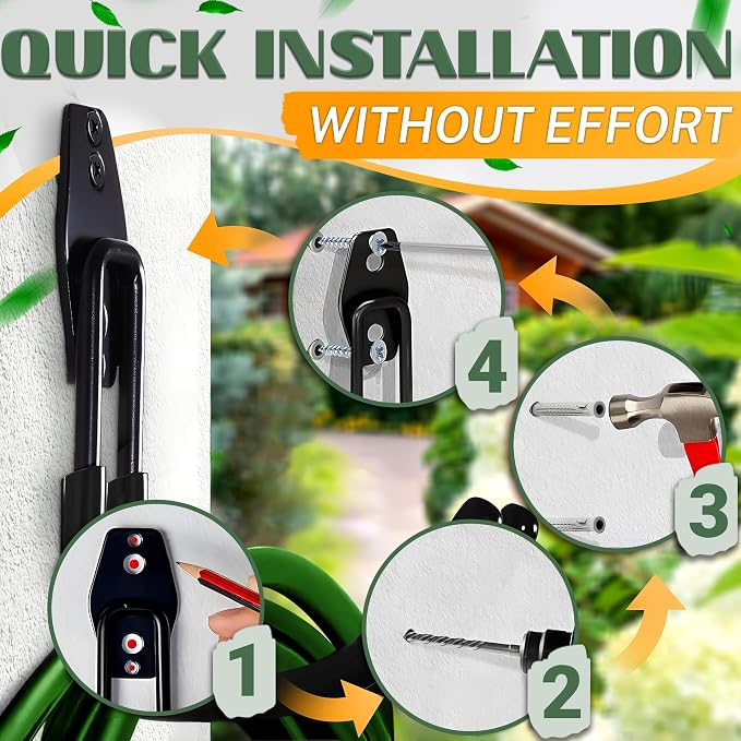 2 Pcs Hose Hook Wall Mount - Image 5