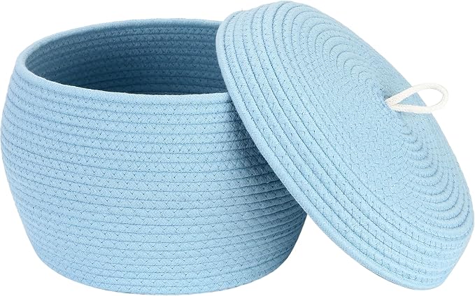 Sea Team Round Cotton Rope Storage Basket by SeaTeam