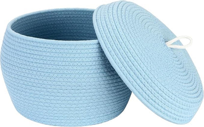 Sea Team Round Cotton Rope Storage Basket by SeaTeam