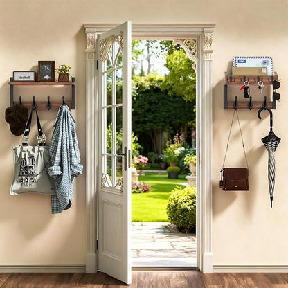29'' Rustic Coat Rack Wall Mount - Image 3