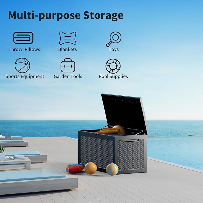 Extra-Large 320 Gallon Outdoor Storage Bin - Image 8