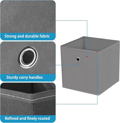 Fabric Cubes Storage Containers, 11 Inch Cloth Storage Cube Foldable Storage - Image 7