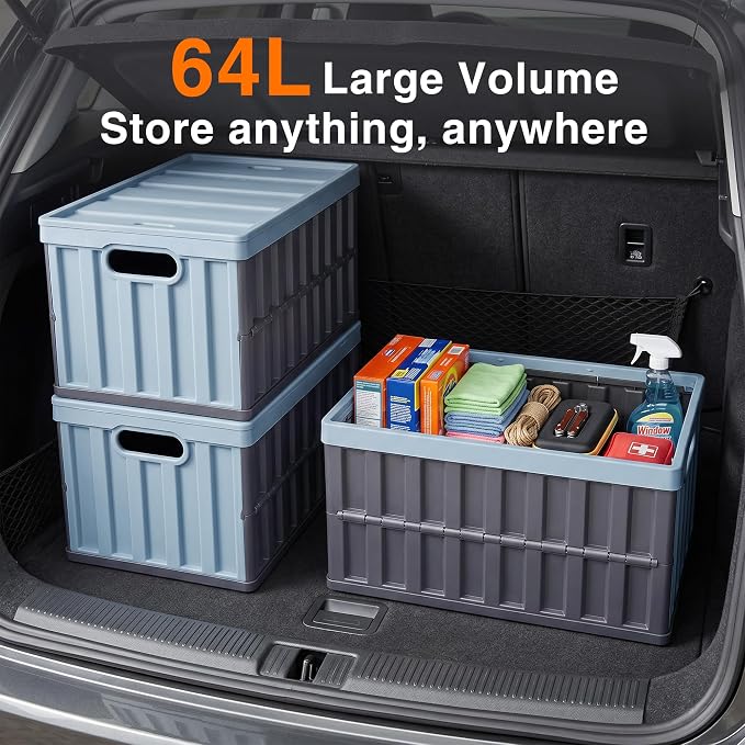Citylife 64L Collapsible Storage Bins - Image 2