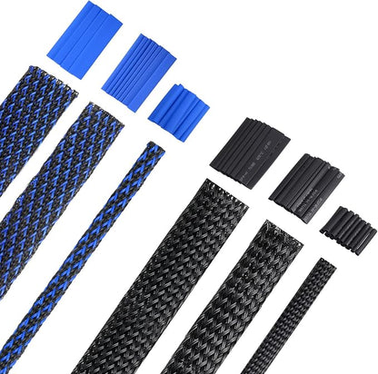 Xuniea 96ft Wire Loom Braided Cable Sleeve Covers Cord Management by Xuniea