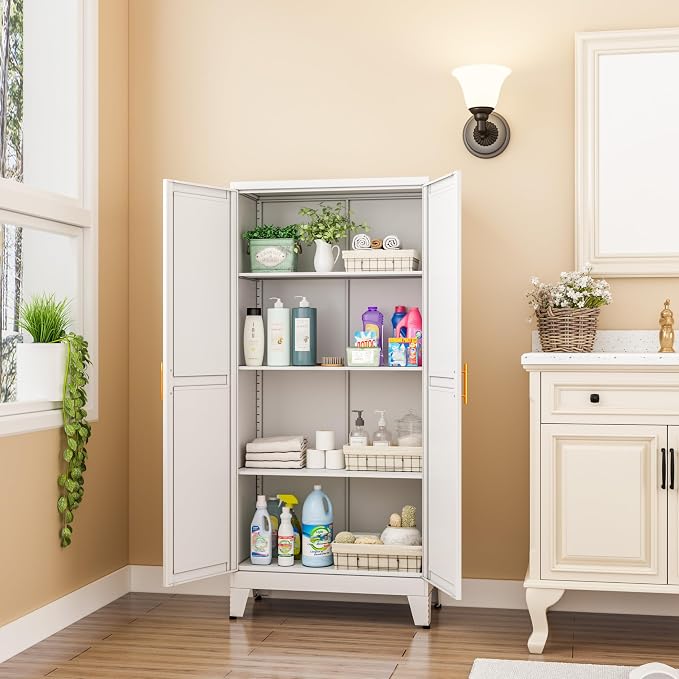 GAIOUS Metal Pantry Cabinet, Kitchen Pantry Storage Cabinets - Image 6