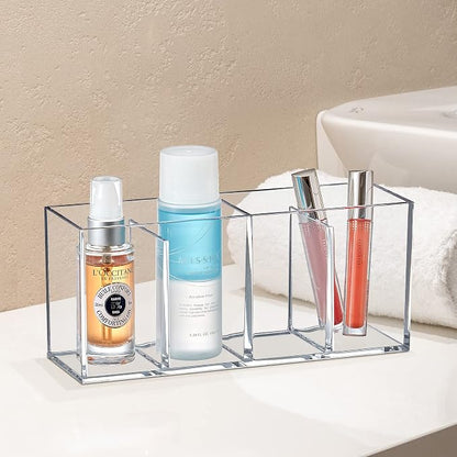 Amazing Abby - Glamour - 2-Pack Acrylic 4-Compartment Makeup Organizer - Image 3