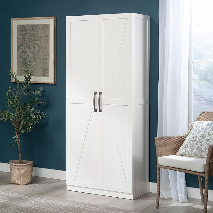 Sauder HomePlus Farmhouse Multipurpose Storage Cabinet Tall Pantry - Image 2
