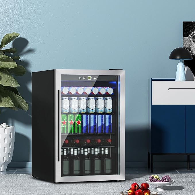 4.5 Cu.Ft Mini Fridge for 145 Cans, Beverage Refrigerator - Image 6