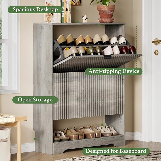 Xixini Shoe Storage Cabinet for Entryway - Image 4