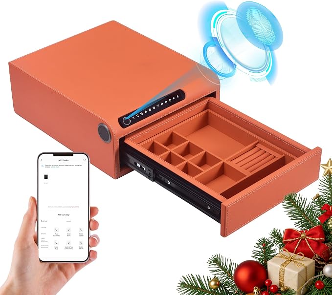 Biometric Fingerprint safe, Slide-Away Handgun Safe by SecureYourWorld