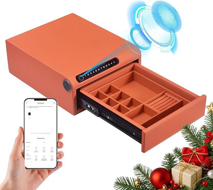 Biometric Fingerprint safe, Slide-Away Handgun Safe by SecureYourWorld
