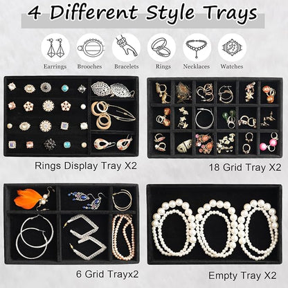 Jewelry Organizer Tray Set Of 8 Jewelry Trays - Image 3