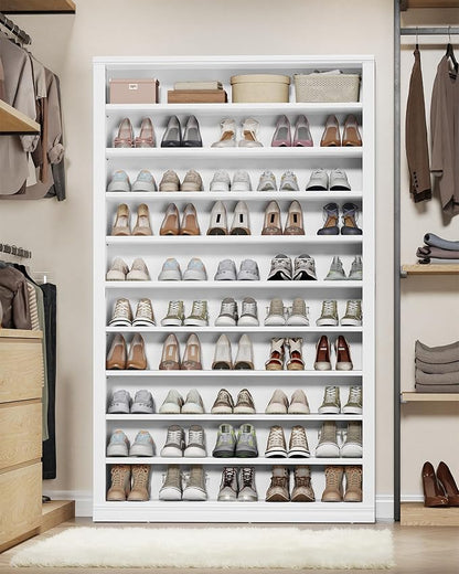 Hzuaneri Shoe Storage Cabinet, 10 Tiers Farmhouse Tall Shoe Cubby Organizer | - Image 5