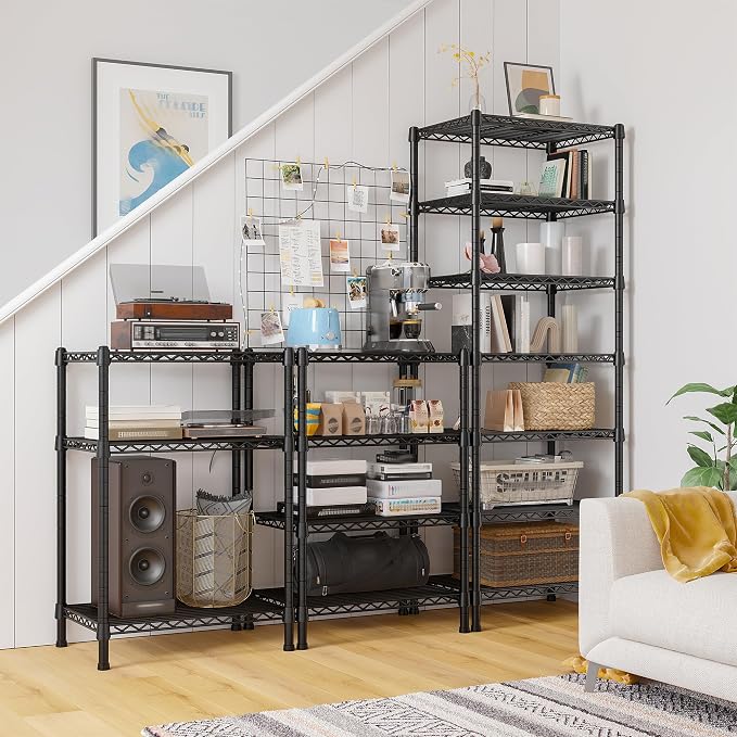 REIBII 7-Tier Metal Shelving Unit, 71’’H x 18’’W x 18’’D, 1176 LBS Weight - Image 6