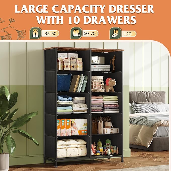 WLIVE Tall Dresser for Bedroom - Image 4
