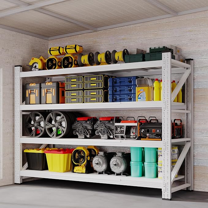 BYNSOE 60" W Storage Shelves 5000lbs Garage Metal Shelving Heavy Duty Garage by BYNSOE