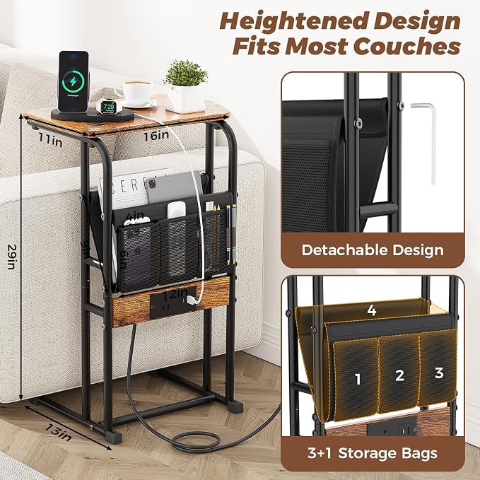 Olldide C-Shaped End Table - Image 2