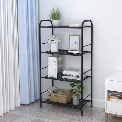 JSB 4-Tier Adjustable Shelving Unit, Heavy Duty Storage Rack Organizer Metal - Image 2