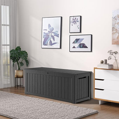 Heavy-Duty 270 Gallon Waterproof Deck Storage Box, Outdoor Storage - Image 9