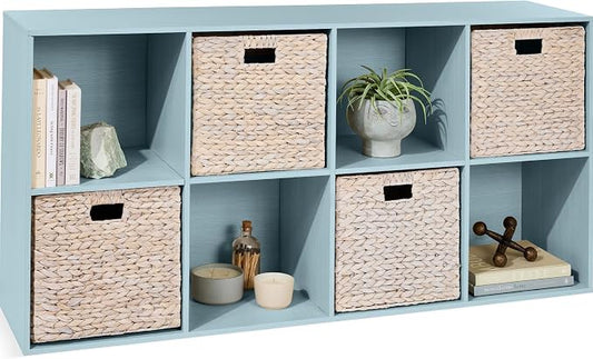 Best Choice Products Kids Bookcase 8-Cube Storage Organizer, 11in Shelf Opening by Unknown
