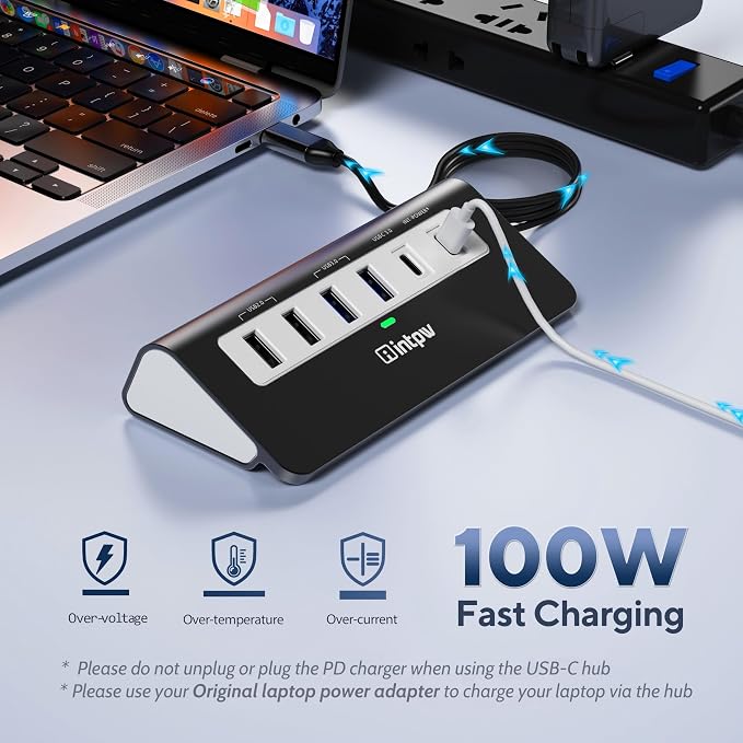 intpw USB C Hub, P9 USB C Hub Multiport Adapter - Image 5