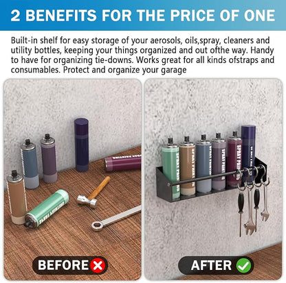 Black Wall Mount Spray Can Holder - Image 4