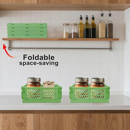2 Pack Mini Foldable Small Plastic Baskets - Image 6