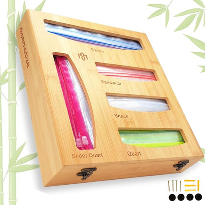 Storage Bag Holder, Baggie Organizer by SAMATIZE