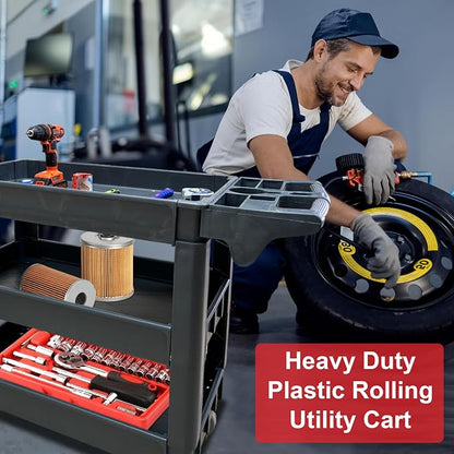 600 lbs Heavy Duty Rolling Utility Service Cart - Image 2