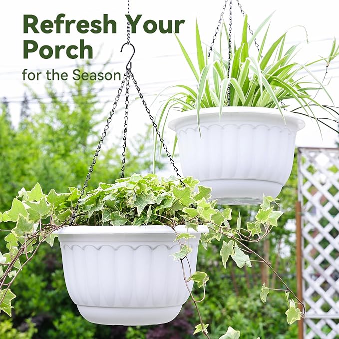YIKUSH 12 Inch Hanging Planters - Image 3