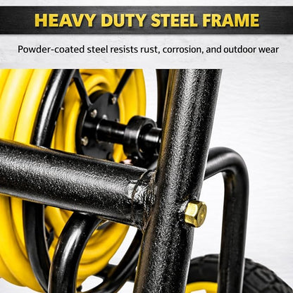 Garden Hose Reel Cart, Heavy Duty Hose Reel - Image 8