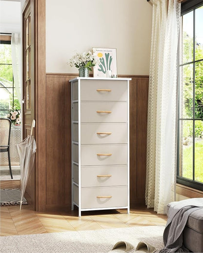 Tall 6-Drawer Fabric Dresser Tower - Image 6