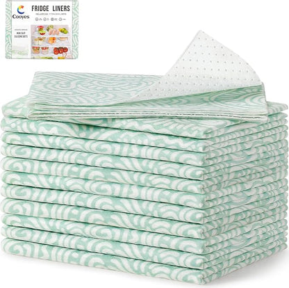 Cooyes 12 Pack Refrigerator Shelf Liners by Cooyes