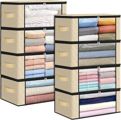 Fab totes 35L Closet Organizers and Storage, Foldable Under Bed Storage by Fabtotes