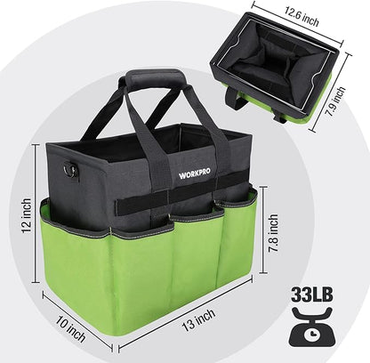 WORKPRO Garden Tool Bag Organizer, Heavy Duty Gardening Tote Bag - Image 2
