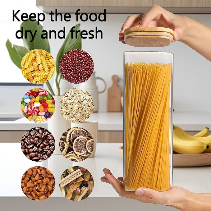2.2 Qt Square Glass Storage Containers - Image 4